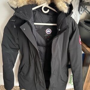 Canada Goose Black Parka with Fur Hood